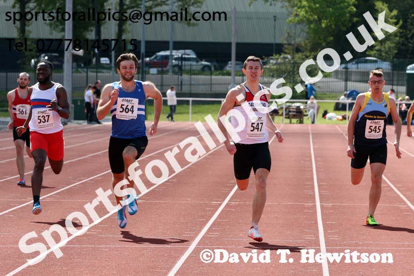 Senior mens 200 metres, 2019 North Eastern Track and Field Champs., Middlesbrough. Photo:  David T. Hewitson/Sports for All Pics